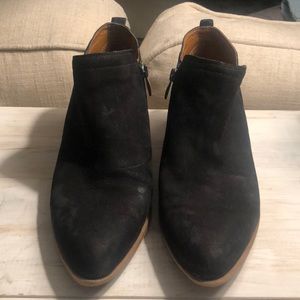 Leather Franco Sarto Black Booties